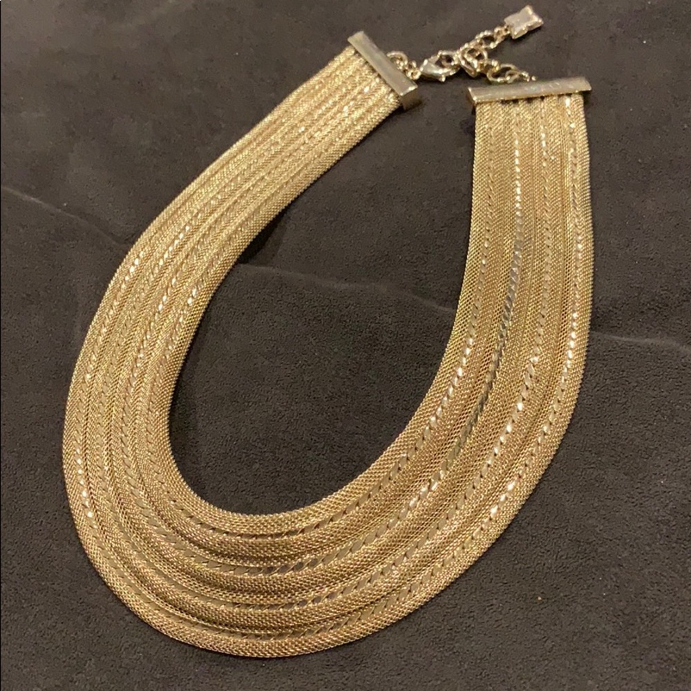 BCBG statement gold necklace